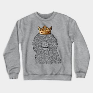 Spanish Water Dog King Queen Wearing Crown Crewneck Sweatshirt